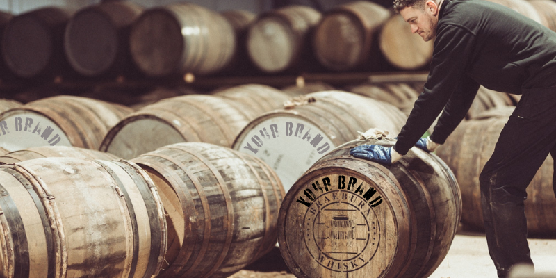 Whisky as an investment for cobranding white label customized with company logo for corporate gifts