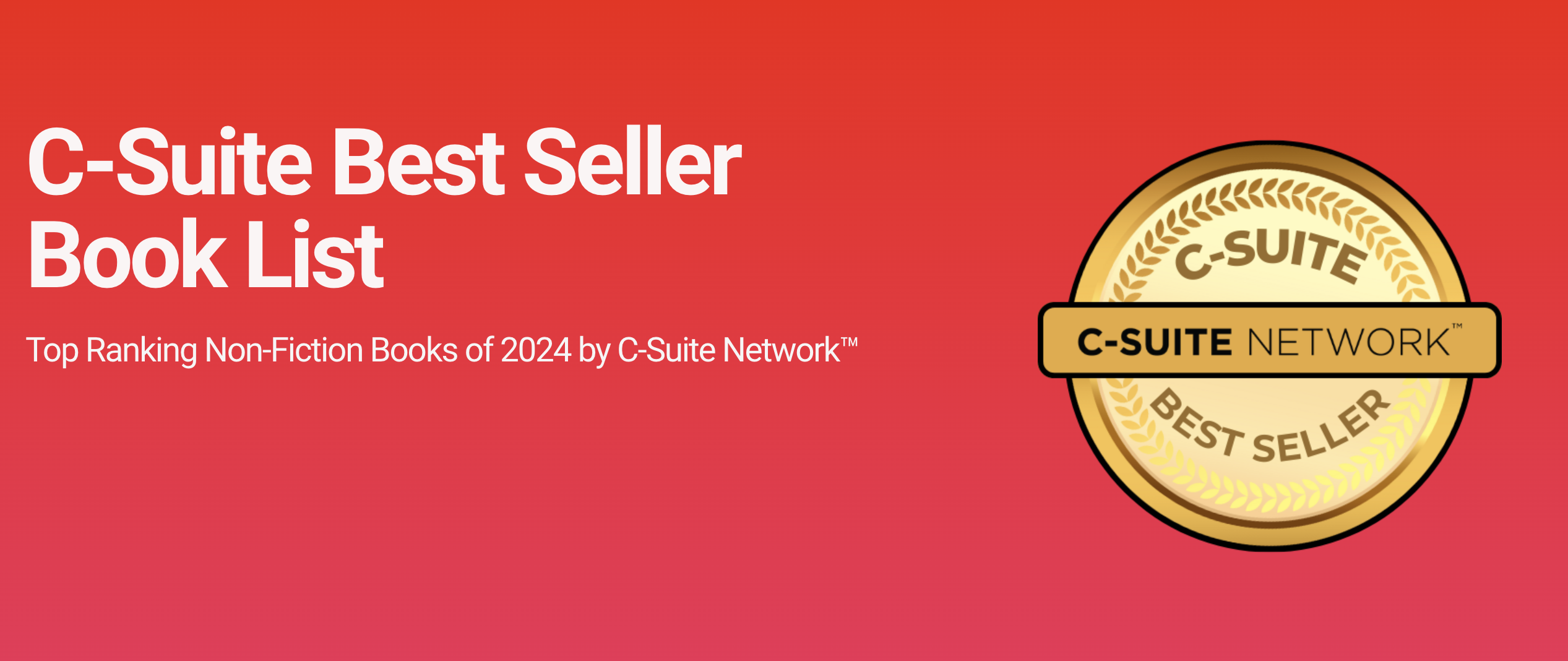 Best Seller Book List by C-SUITE NETWORK